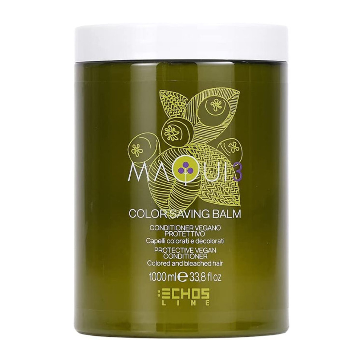 ECHOSLINE Maqui 3 Bálsamo Ahorro de Color - Cabellos Teñidos y Decolorados 1000ml