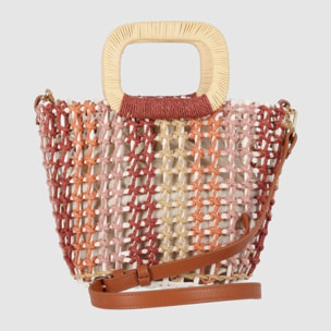 Bolso - Cuero - Medida: 25 cm x 22 cm x 21 cm