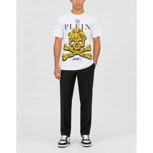 PHILIPP PLEIN Camiseta de cuello redondo y manga corta SKULL