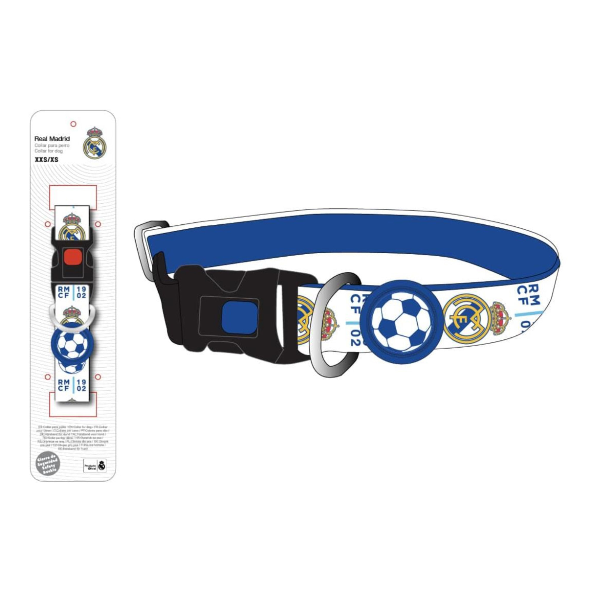Collar para perrosdiseño real madrid