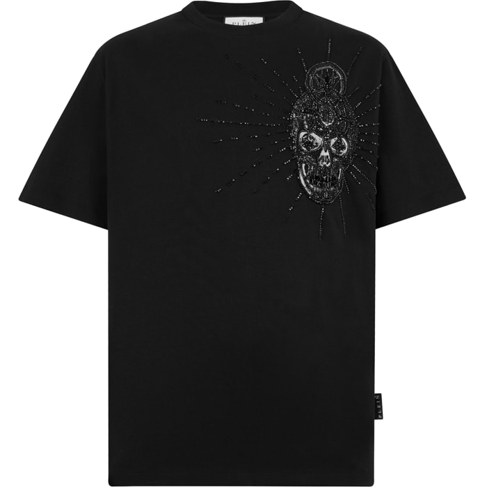 PHILIPP PLEIN Camiseta de cuello redondo y manga corta SKULL