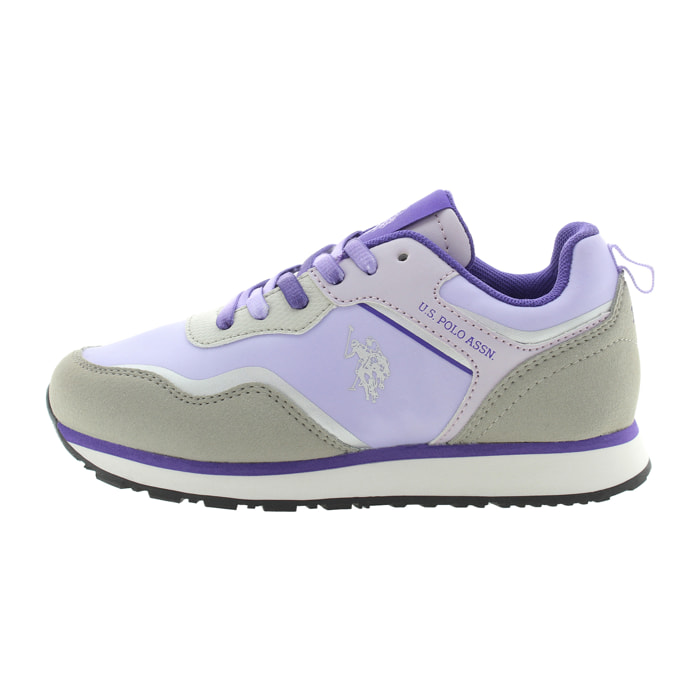 Sneakers U.S. Polo Assn. viola chiaro-verde chiaro