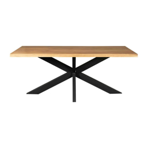 Table à manger bois pied central 240 cm RIVANO