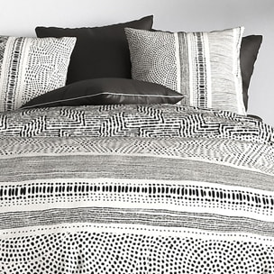 Parure housse de couette imprimé 100% coton - lattice