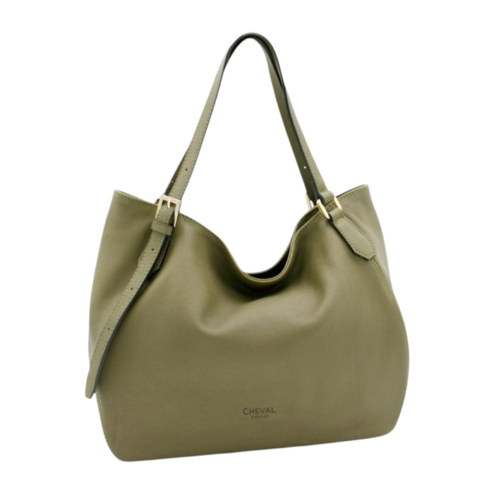 Borsa a spalla Cheval Firenze Alba Verde Militare
