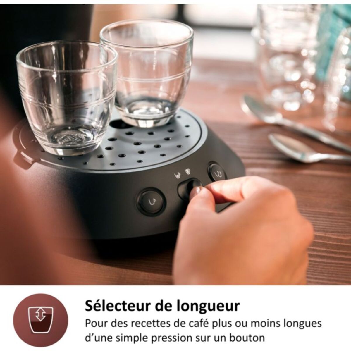 Senseo PHILIPS senseo original plus CSA210/61 noir