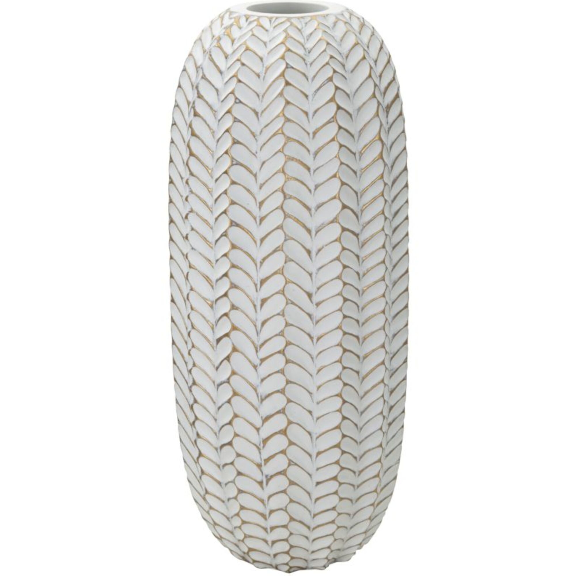 VASO RESINA LEAF CM Ø 18,5X46