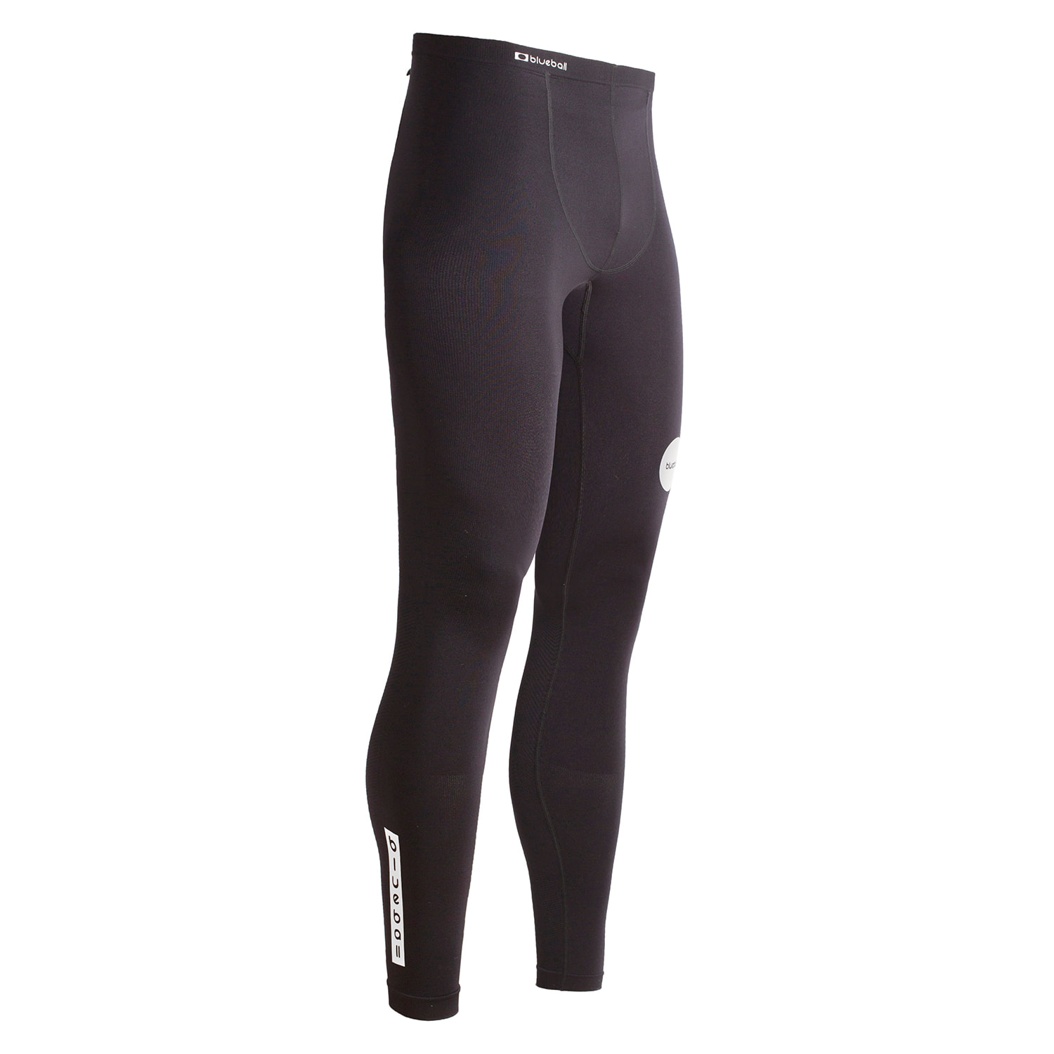 PANTALÓN DE COMPRESIÓN RUNNING LARGO PARA HOMBRE BLUEBALL EN NEGRO.