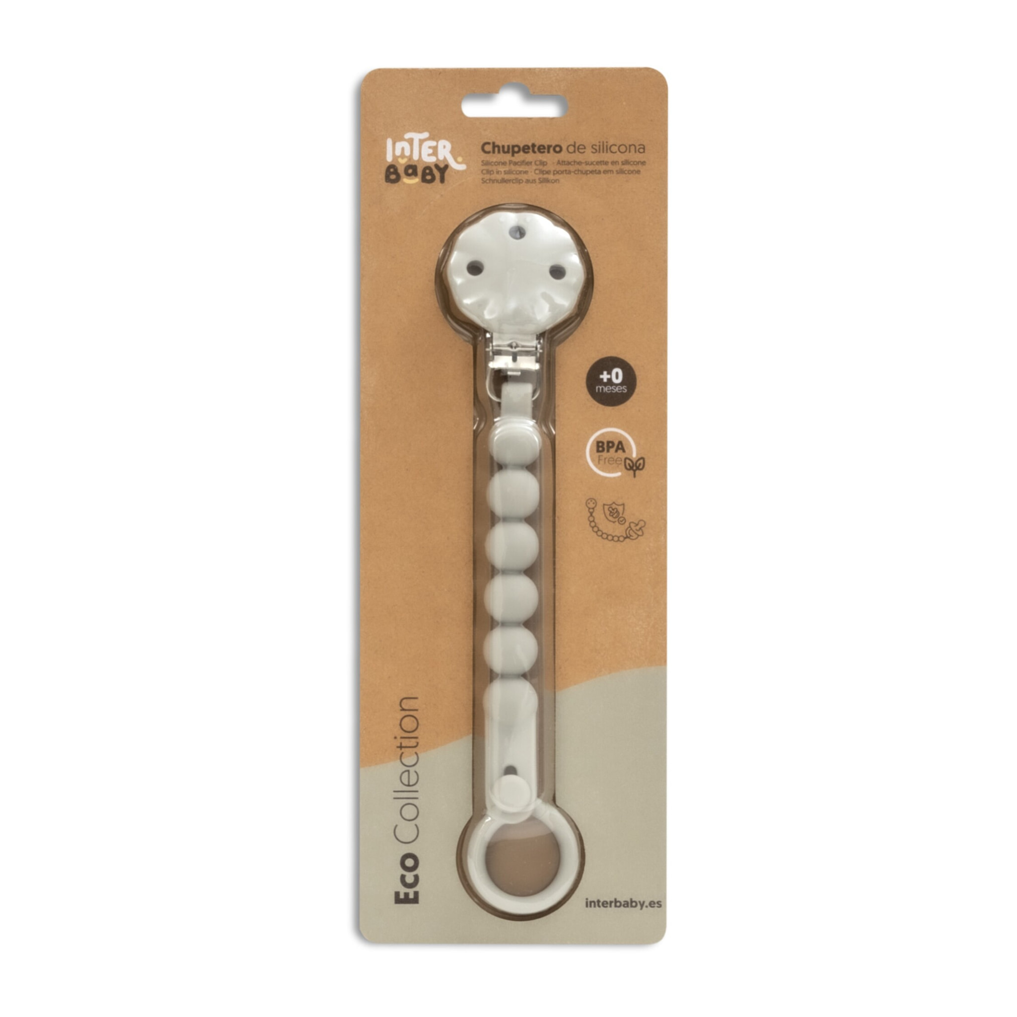 Triptico Cuna Parejita Elefante + Broche Bco/Gris