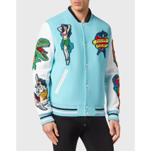 PHILIPP PLEIN Bomber de cuero HAWAII