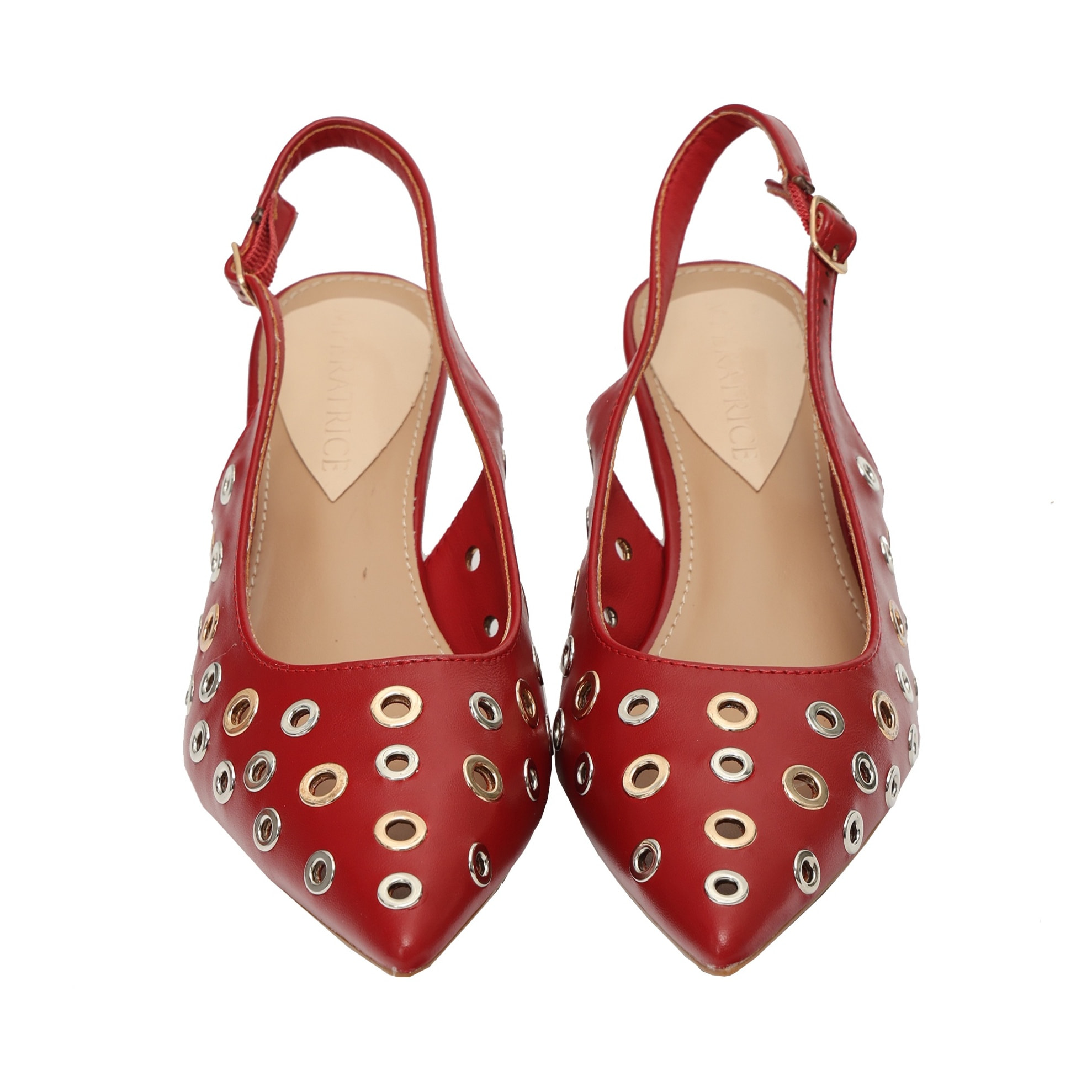 Decolletè borchie - tacco7,0 cm