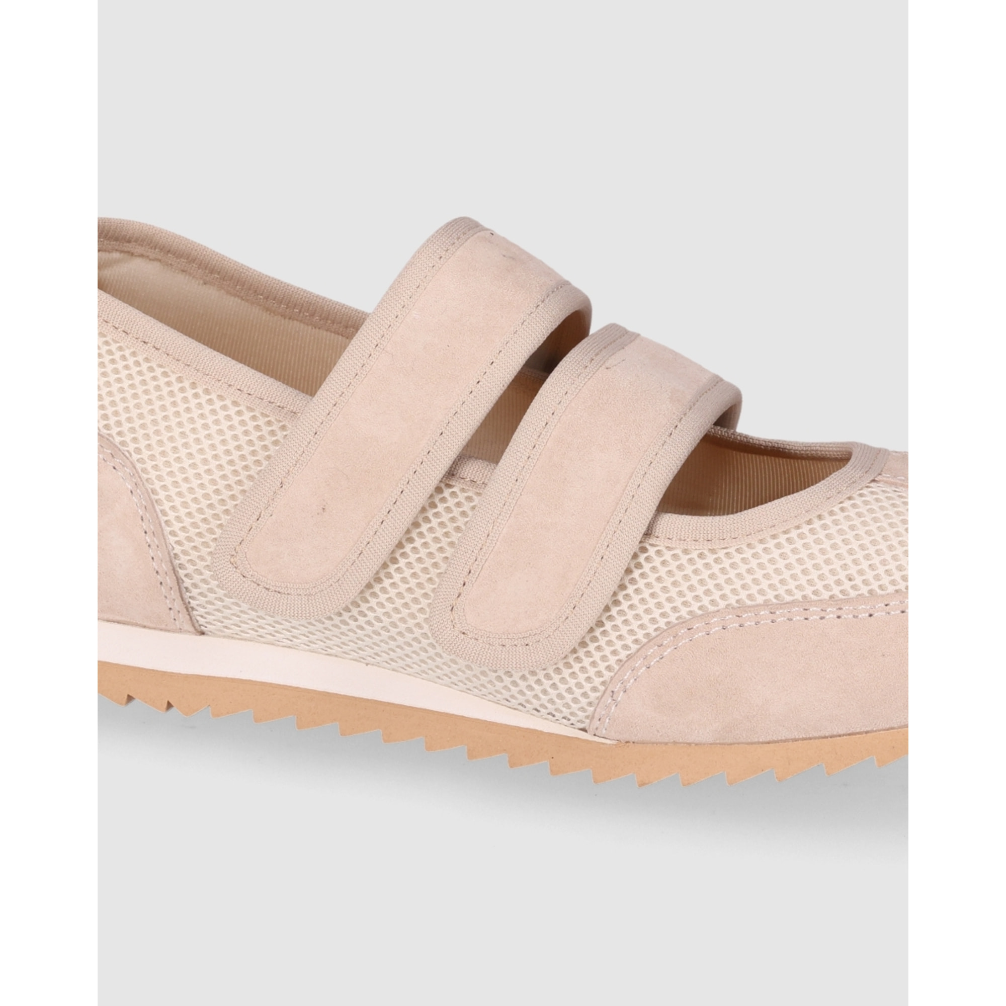 Zapatos de Tejido - Beig - Tacón: 1 cm
