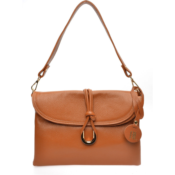 Borsa a tracolla Anna Luchini Cammello