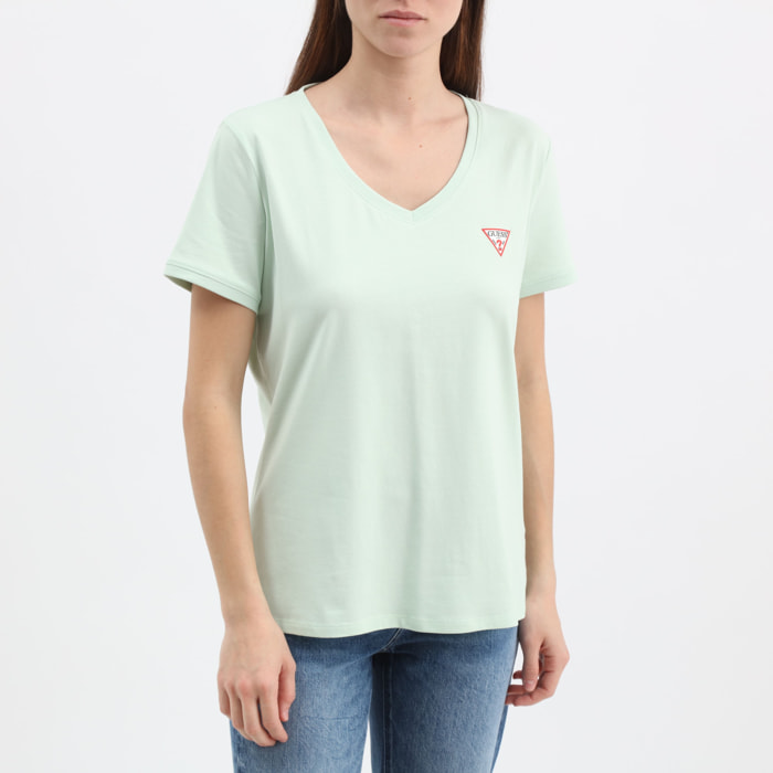 T-shirt Mini Triangle - logo - vert d'eau