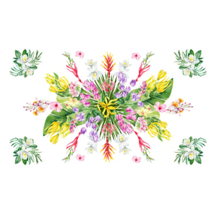 Tovaglia Stampa Digitale 100% Cotone Disegno Tropical