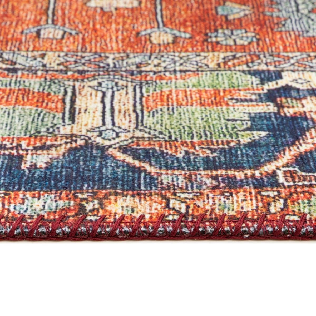 Tapis oriental tissé motif ancestral VEFU