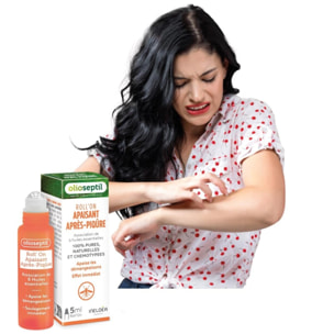 OLIOSEPTIL - Roll'On Apaisant Après-Piqûre - Huiles essentielles pures & naturelles - Aide à apaiser les démangeaisons - Roll'on 5ml