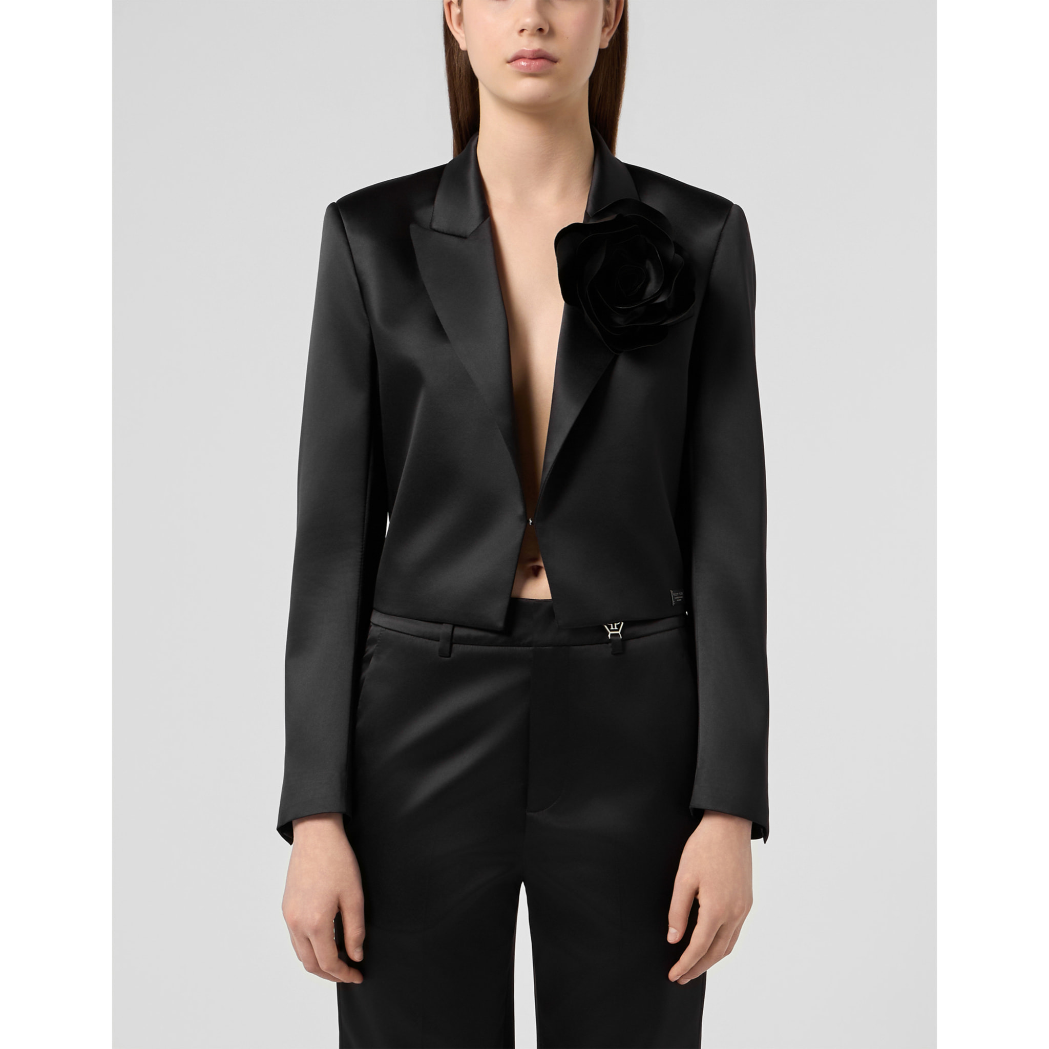 PHILIPP PLEIN Satin Bolero Flower