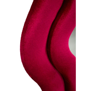 SPECCHIO DA MURO EMILY VELLUTO FUXIA CM 60X6X160 (MISURA SPECCHIO CM 42X144)