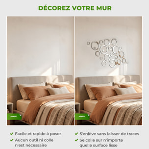 Sticker miroir Anneaux designs