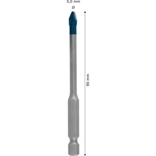 Forêt hard céramic HEX-9 expert 5x90mm - BOSCH - 2608902305