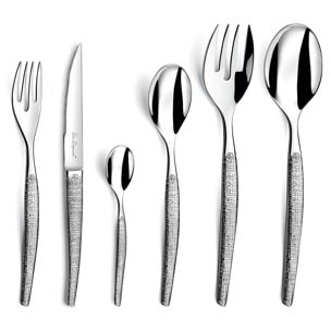 Jet Styl - Cubertería de 50 piezas con cuchillos de carne