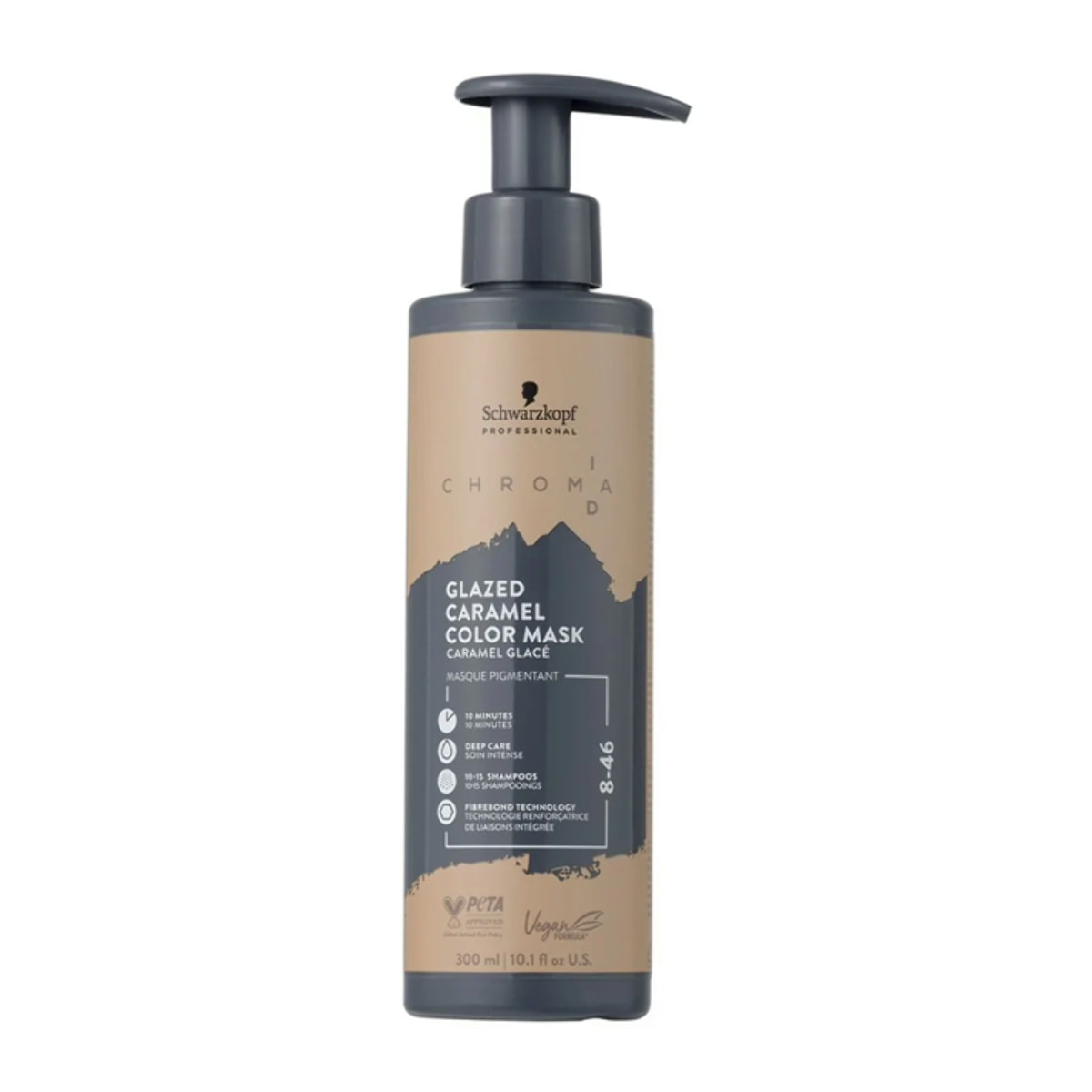 SCHWARZKOPF Chroma ID Bonding Color Mask Glazed Caramel 8-46 300ml