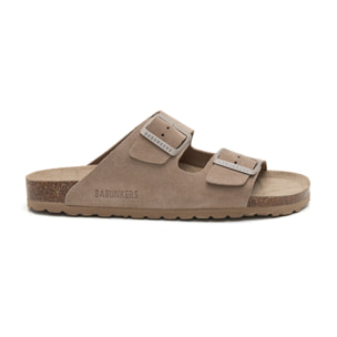 SANDALIA BABUNKERS MARRON