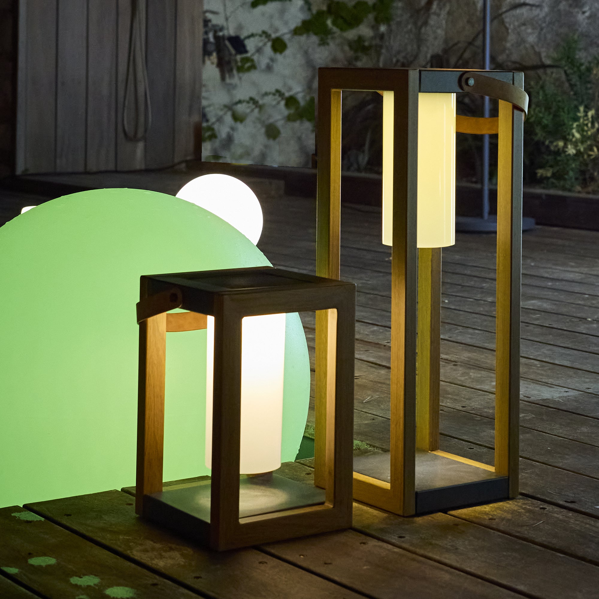 Lanterne solaire et rechargeable SERAPHINA TALL H58 cm