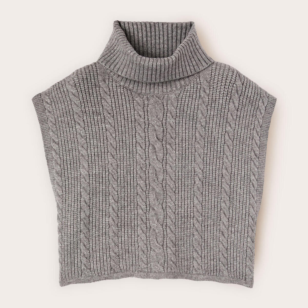 Motivi - Coprispalle in maglia con lavorazione a trecce - Grigio