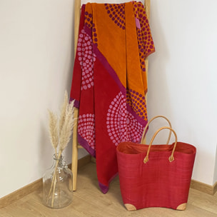 Serviette de plage éponge velours Jacquard - Spirale - 140x180cm - 400g/m²