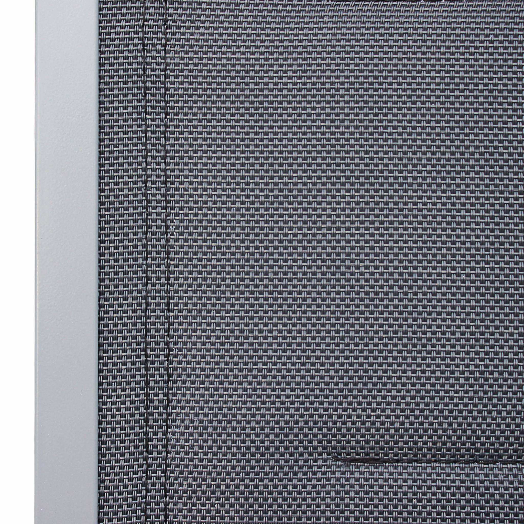 Lot de 2 chaises - Chicago / Odenton - Aluminium et textilène gris