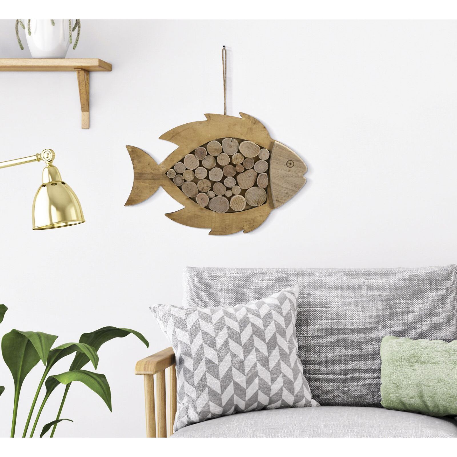 PESCE DA APPENDERE NATURE CM 42,5X2X28,5