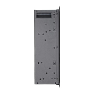 Chicago 130 - Camino Elettrico da Parete 127x40x14,1 cm in Acciaio con Frontale in Vetro