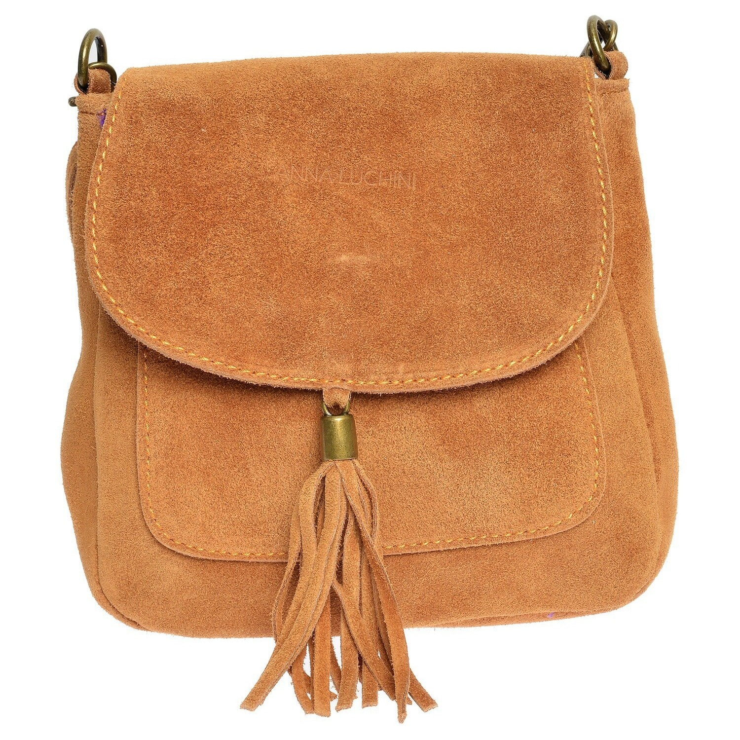 Borsa a mano Anna Luchini Cammello