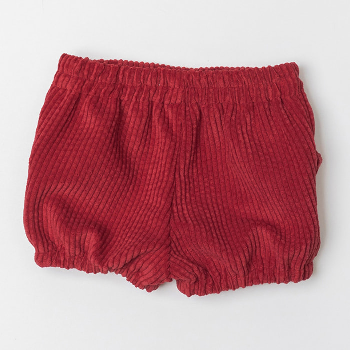 BERMUDA PANA ELÁSTICA CON GOMA EN EL BAJO Y BOLSILLOS