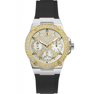 Reloj Guess W1291L1 Mujer Analogico Cuarzo con Correa de Silicona