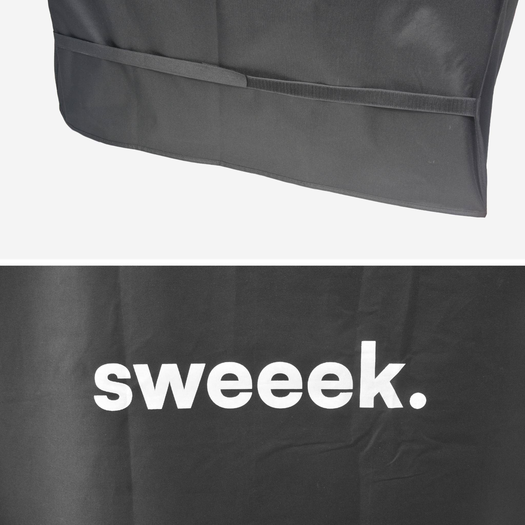 Housse universelle de protection noire pour barbecue L 80 x D 78 x H 100 cm - Taille S