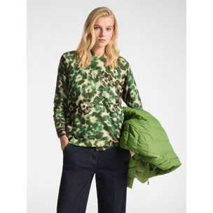 Elena Mirò - Maglia stampata - Verde