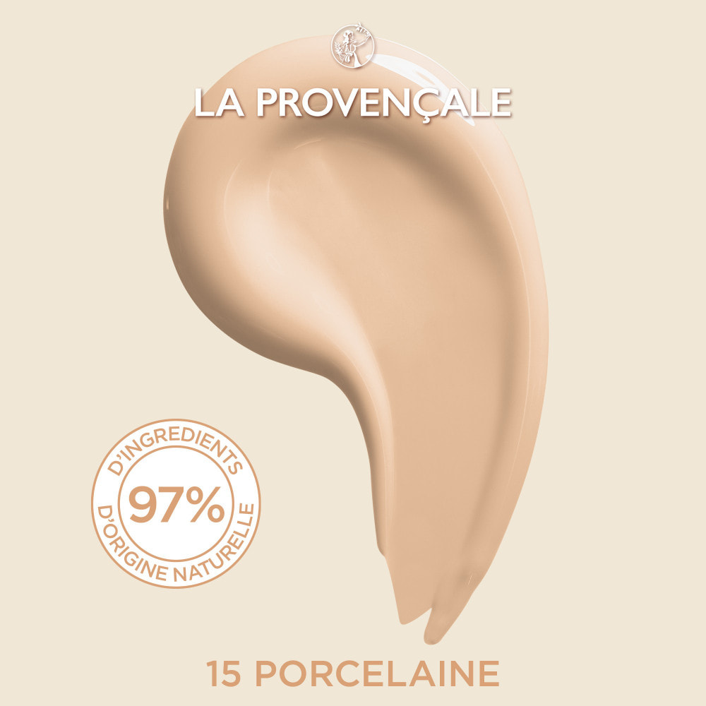 La Provençale Bio Le Fond de Teint Soin Lumière Naturel 15 Porcelaine 30ml