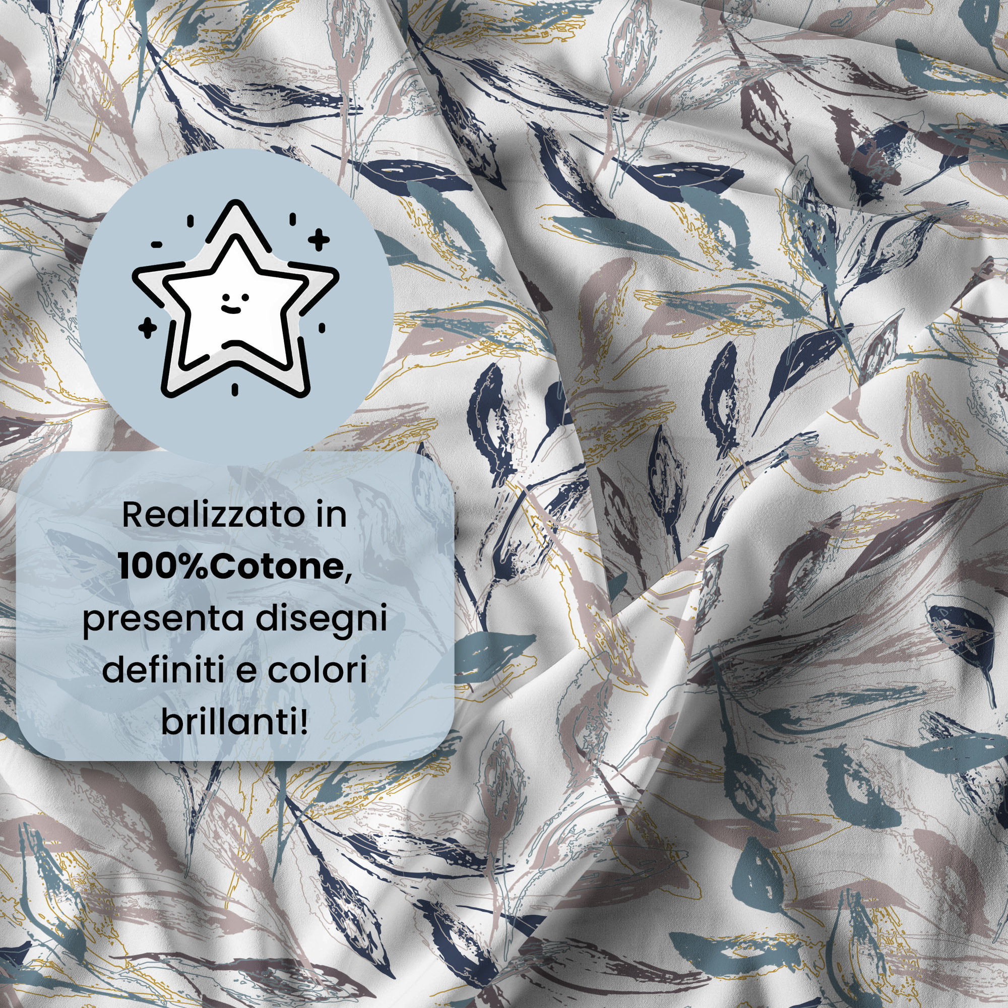 PARURE COPRIPIUMINO IDA, 100% Cotone - VESTA