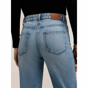 Motivi - Jeans boyfriend con dobladillo - Light - blue