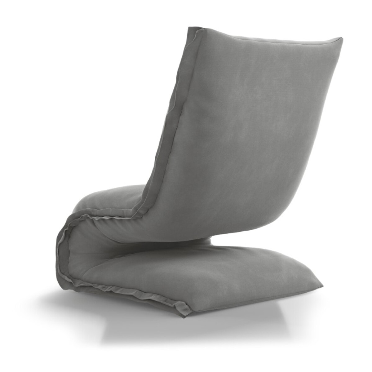 Fauteuil "Adeline" en velours gris clair