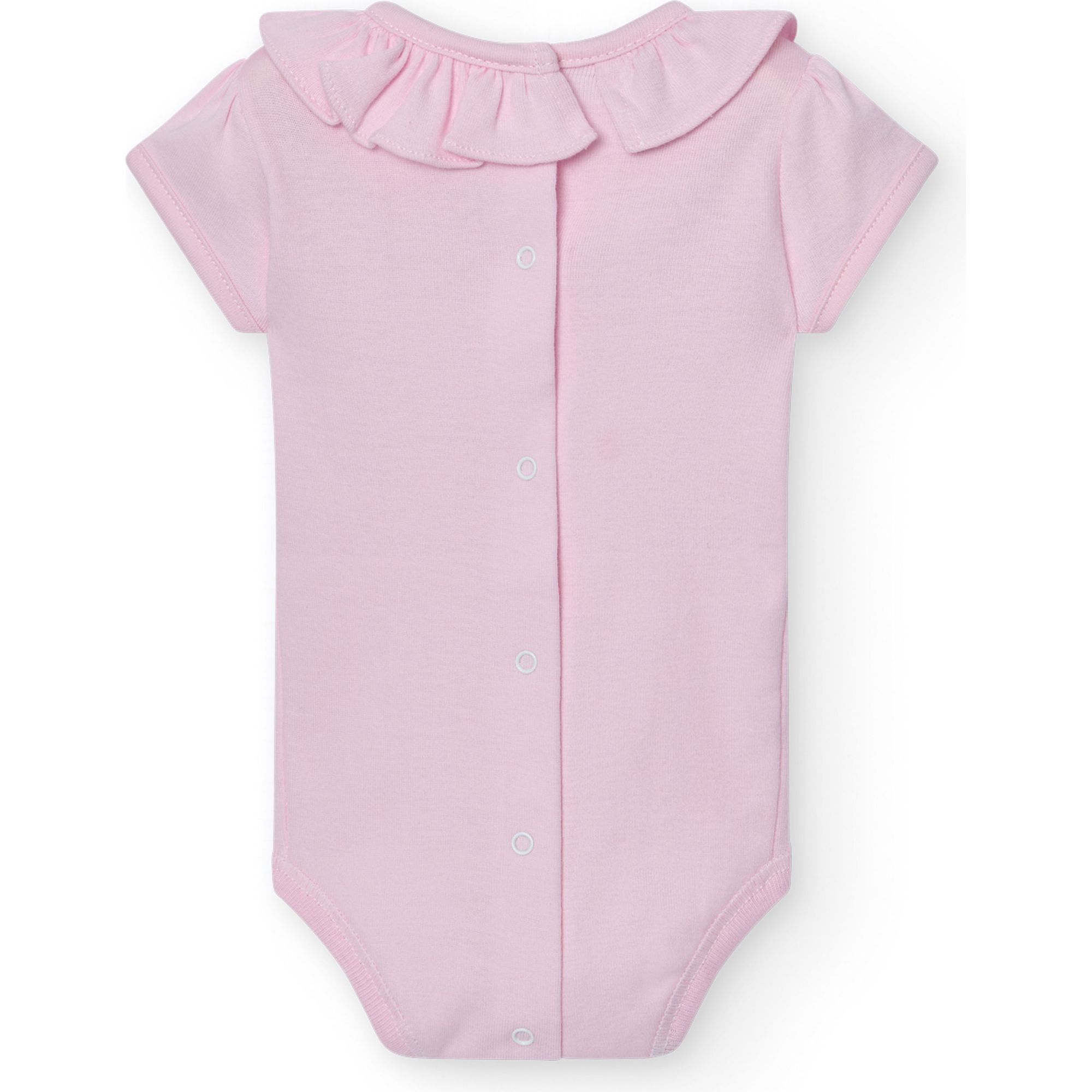Body bebé manga corta cuello volante