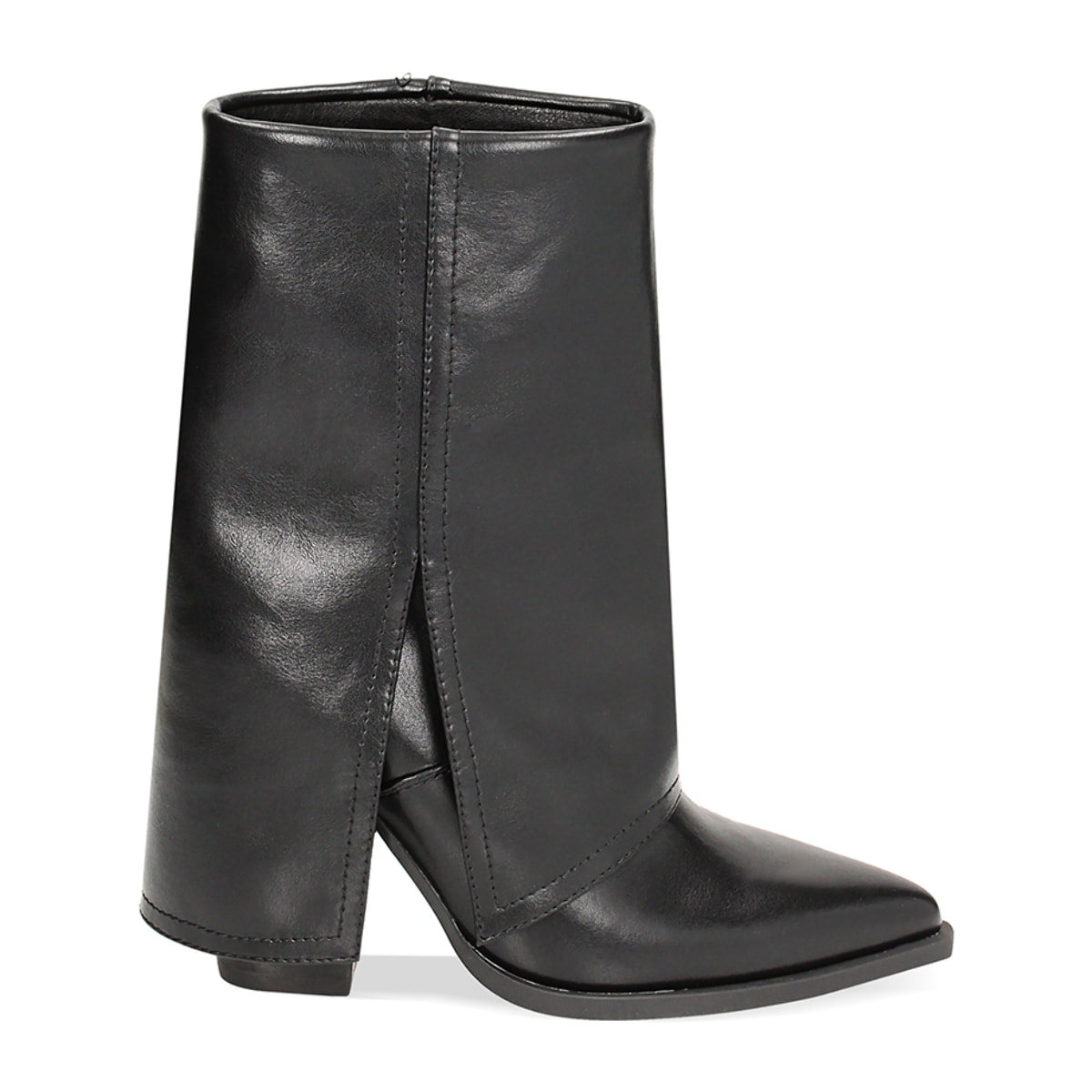 Tronchetti neri, tacco 9,5 cm