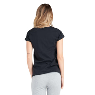 T-shirt a maniche corte da donna logo grande Luxury