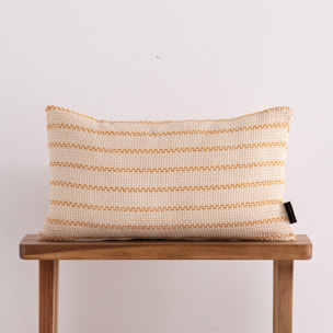 Housse de coussin jacquard 30x50 cm Agres Ocre