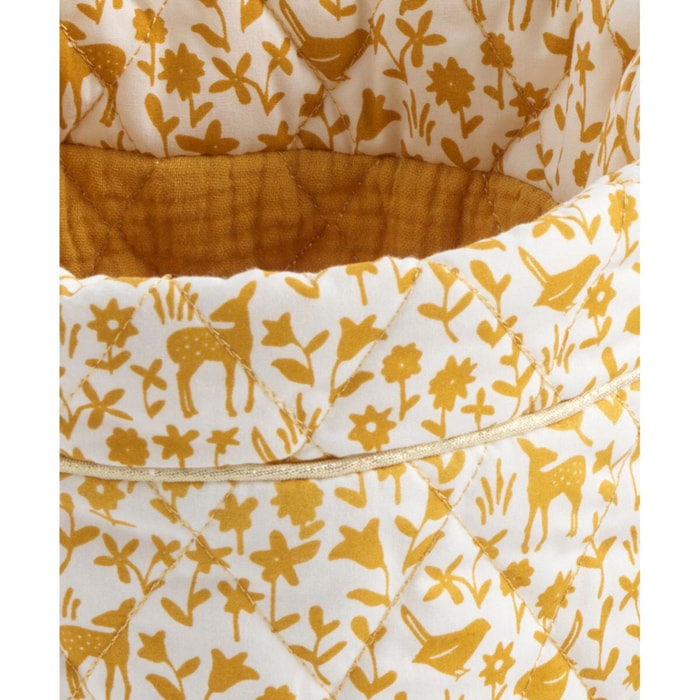 Lot de 3 panières en coton blanc