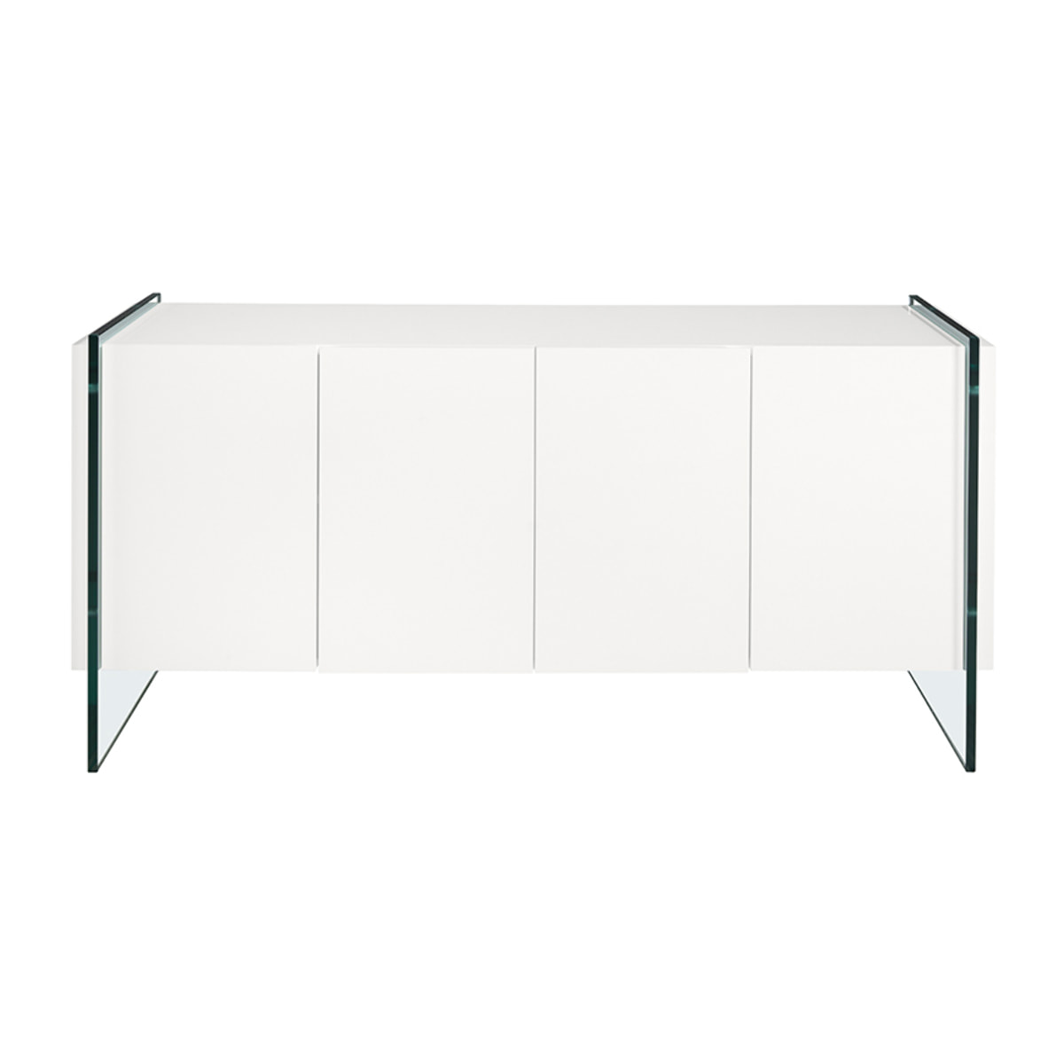 Aparador de Angel Cerda de DM y cristal 170x43x77cm