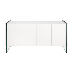 Aparador de Angel Cerda de DM y cristal 170x43x77cm